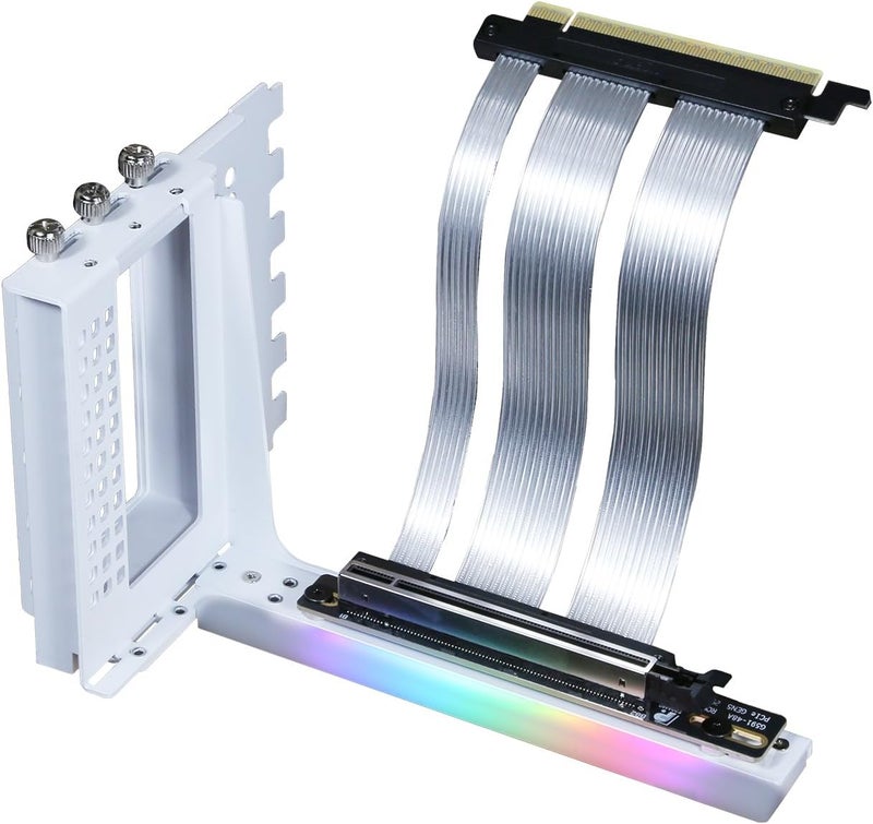 GIGA-MEGA PCIe X16 GEN5 Riser Cable with GPU Vertical Mount Bracket PCIe 5.0 for Future RTX5090 (Black Bracket V3) - Image 3